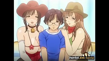 การ์ตูนญี่ปุ่น สายสวิงกิ้งเย็ดหีTHREESOME HENTAI สาวคาวบอยอวบนมใหญ่ ขาวยันหีประกบคู่กินเด็ก ตัวแค่นี้ผมไม่เล็กนะครับ ควยยาวใหญ่เอาเรื่อง