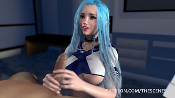 3D HENTAI การ์ตูนโป๊ นักเรียนสาวชักว่าวรัวๆ มือชักกะดอ ปากอมควยเล่นท่ายาก โม๊กเสียวได้ใจเอาให้น้ำแตกใส่ปาก