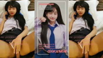 คลิปหลุดนักเรียน COOKIEMON18 น้องคุกกี้โดนเย็ดคาชุดเสร็จจับซอยท่าหมาน้ำคาแก้มก้มขาวๆ